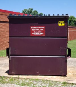 Eastside's 8 yard steel dumpster
